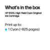 690844635e821b5335b687970fe6717693ececca HP 3YL81AE/912XL Ink cartridge cyan high-capacity, 825 pages 9.9ml for HP OJ Pro 8010/e/8020