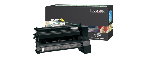 Lexmark 15G041Y Toner cartridge yellow return program, 6.000 pages/5% for Lexmark C 752/L