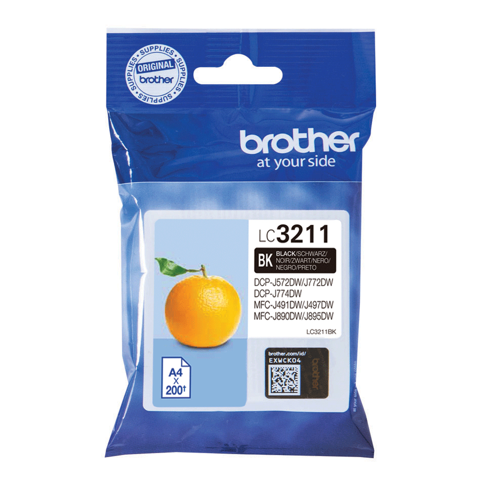 6b34c7d039e36acadcbe4e4693eb0547e567898f Brother LC-3211BK Ink cartridge black, 200 pages ISO/IEC 19752 for Brother DCP-J 772