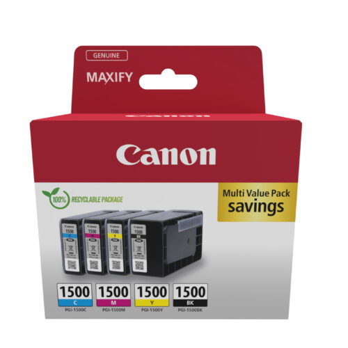 Canon 9218B006/PGI-1500BKCMY Ink cartridge multi pack Bk,C,M,Y 12,4ml + 3x4,5ml Pack=4 for Canon MB 2050