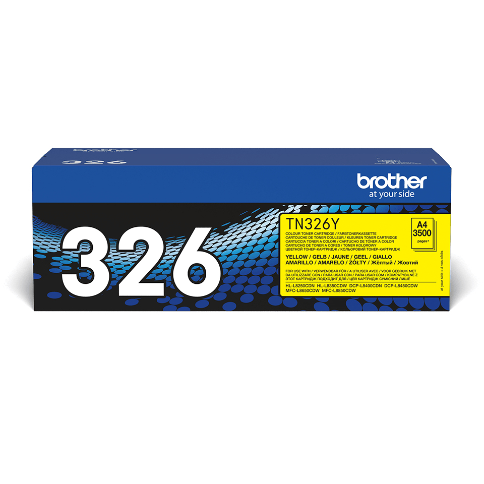 Brother TN-326Y Toner-kit yellow high-capacity, 3.500 pages ISO/IEC 19798 for Brother DCP-L 8400/8450/HL-L 8250