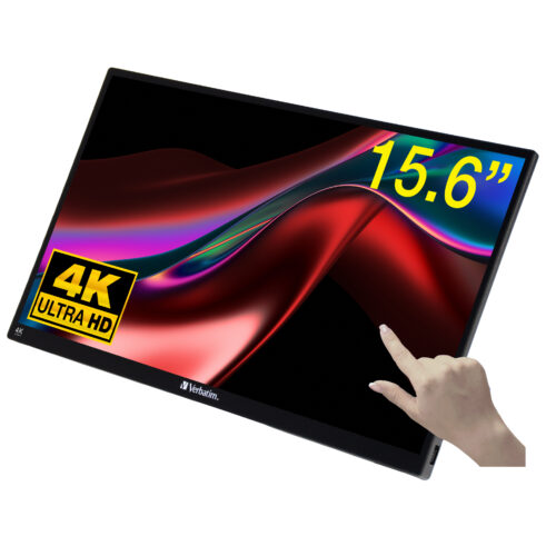 Verbatim Portable Touchscreen Monitor Ultra HD 4K - 15.6”