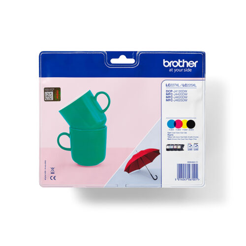 Brother LC-227XLVALBP Ink cartridge multi pack Bk,C,M,Y, 4x1.200 pages ISO/IEC 24711 Pack=4 for Brother MFC-J 4420