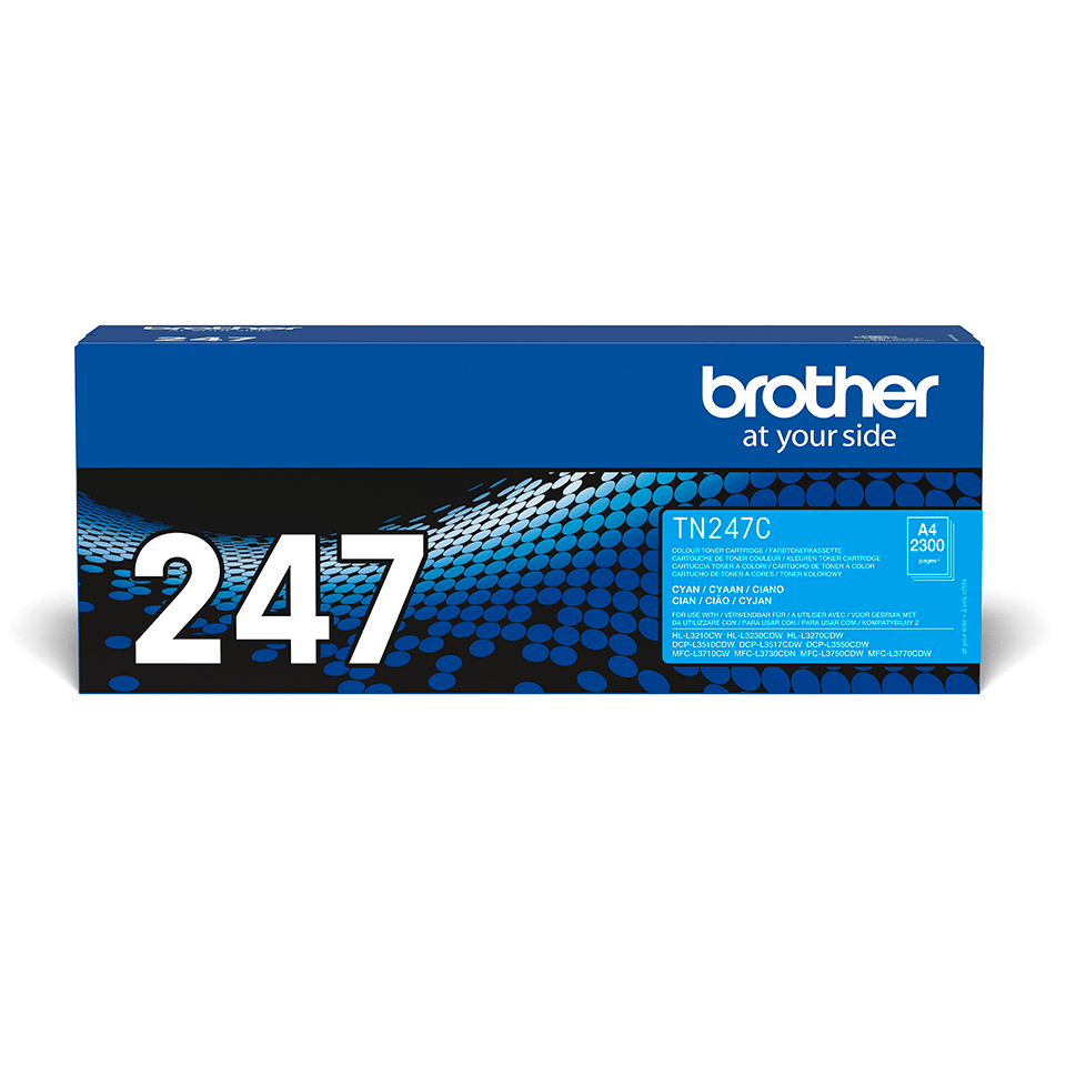 Brother TN-247C Toner-kit cyan high-capacity, 2.300 pages ISO/IEC 19752 for Brother HL-L 3210