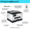 HP OfficeJet Pro 9135e Wireless All-in-One Color Printer, Instant Ink; Two-sided printing