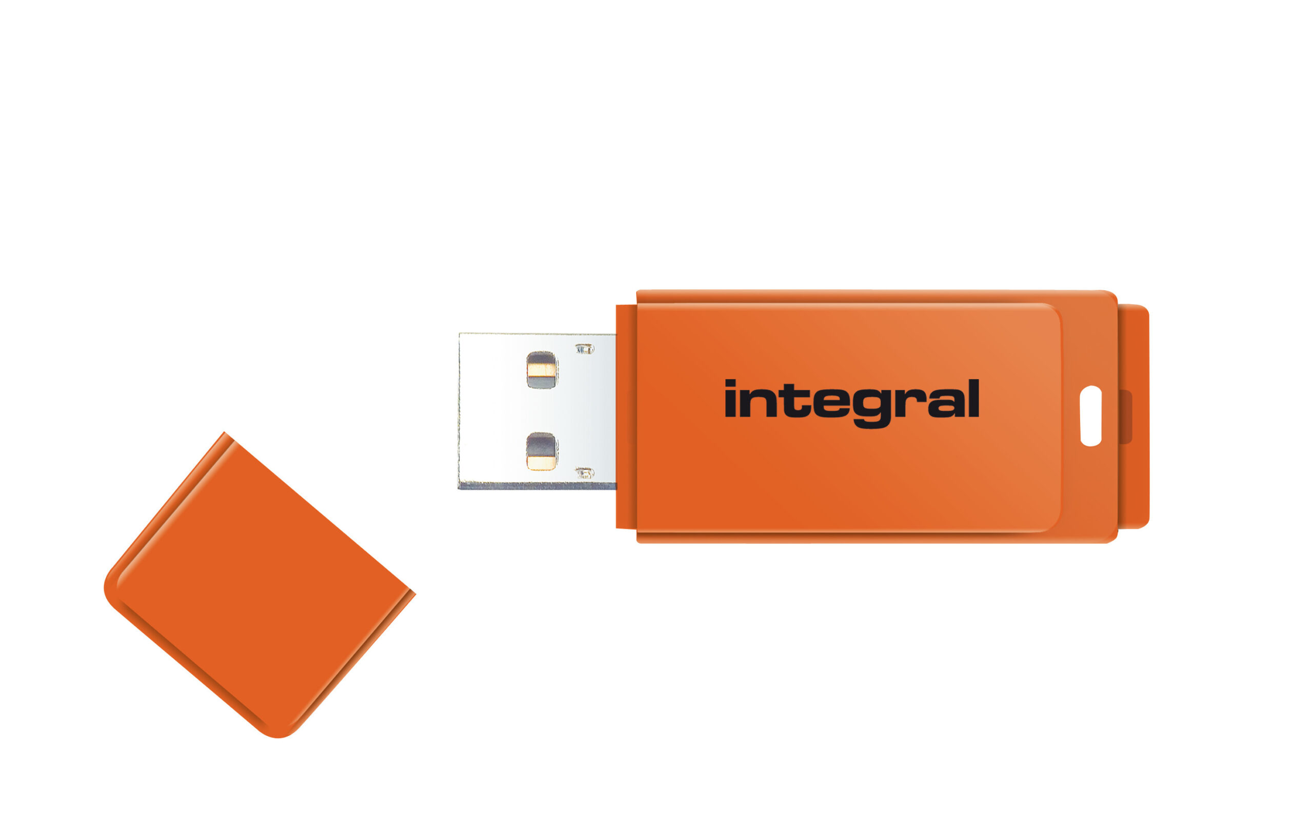 7048480_0665383280 Integral 8GB USB2.0 DRIVE NEON ORNG