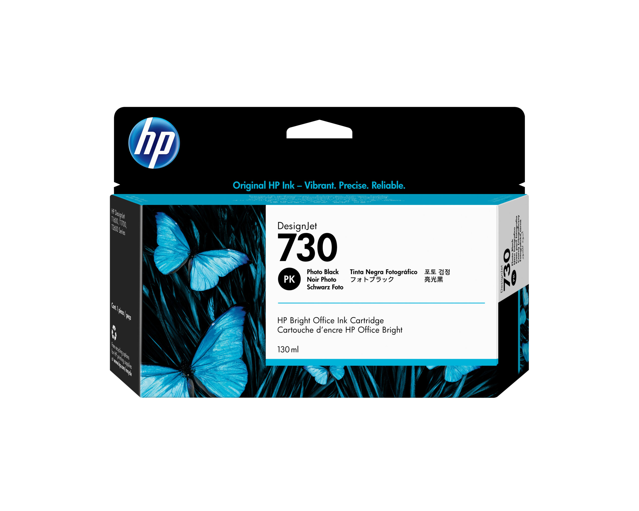 70753692817d09c5036ae4865ad2d28886b8b309 HP P2V67A/730 Ink cartridge foto black 130ml for HP DesignJet T 1600/1700/940