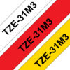 70e691e515fc87e73b2891d80eae06ae02e65605 Brother TZE-31M3 DirectLabel multi pack TZE-231/431/631 12mm x 8m Pack=3 for Brother P-Touch TZ 3.5-18mm/6-12mm/6-18mm/6-24mm/6-36mm