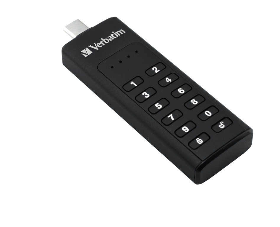 71303278_6757622619 Verbatim Keypad Secure - USB 3.0 Drive with Password Protection and AES-256 HW encryption to protect your data - 64 GB - Black