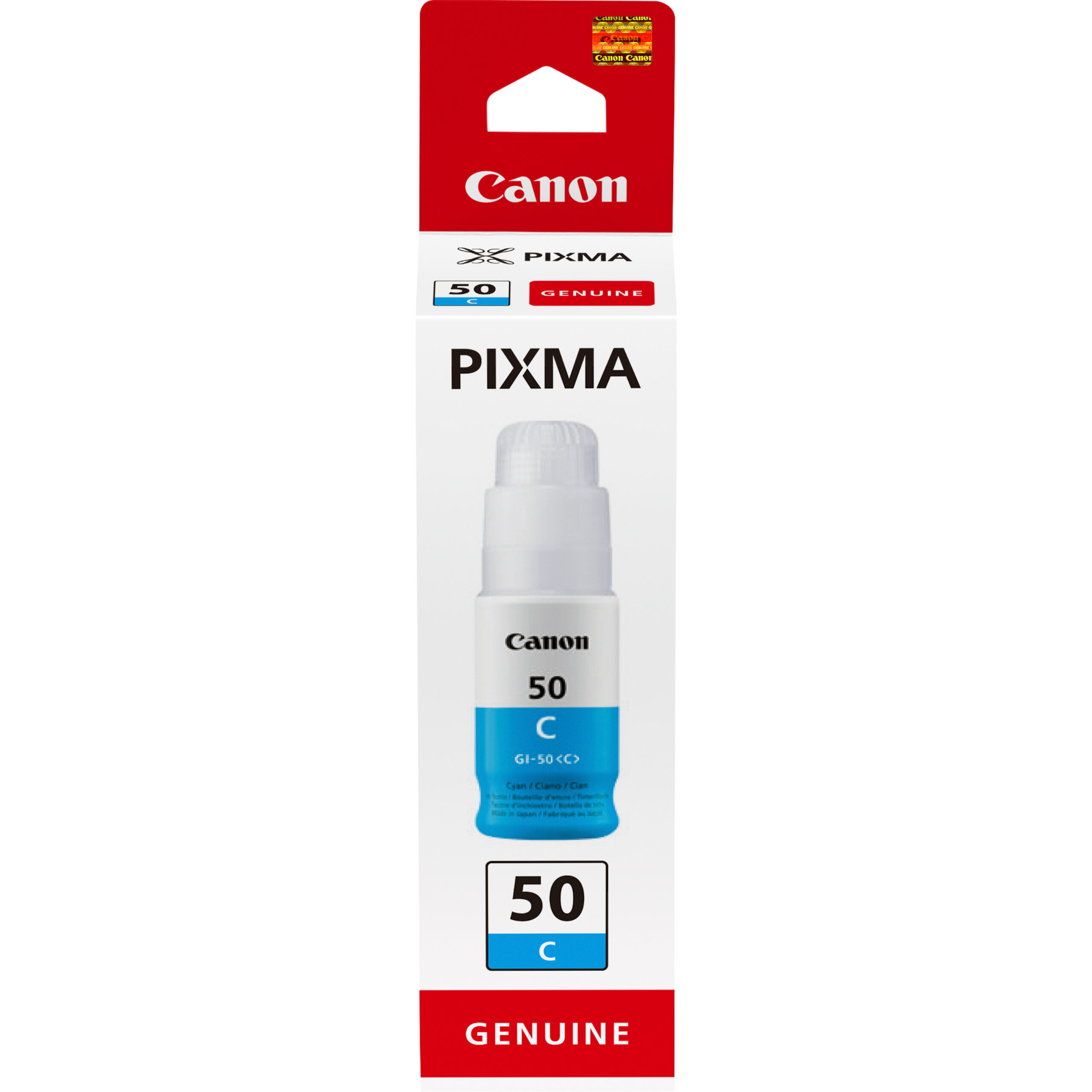Canon 3403C001/GI-50C Ink bottle cyan, 7.700 pages ISO/IEC 19752 70ml for Canon Pixma G 5050