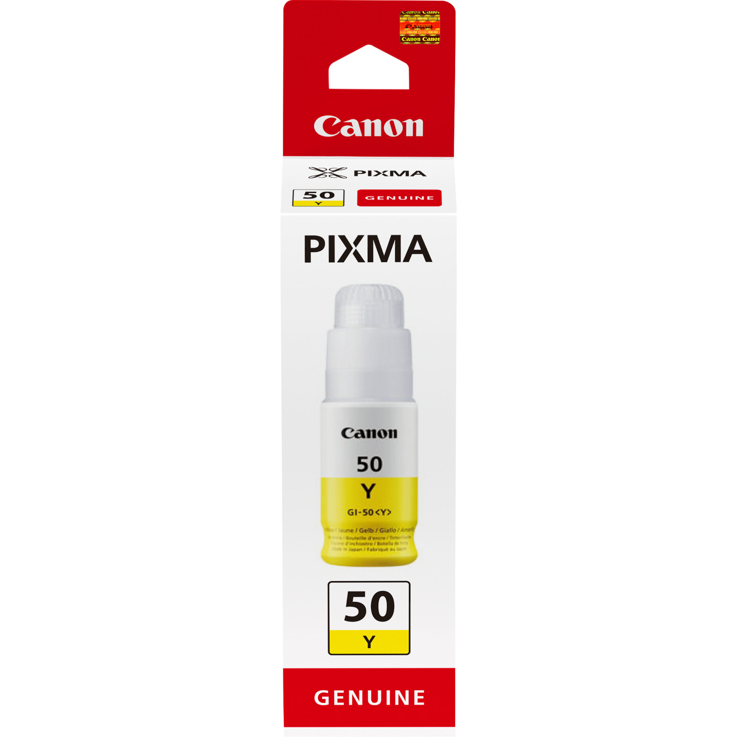 Canon 3405C001/GI-50Y Ink bottle yellow, 7.700 pages ISO/IEC 19752 70ml for Canon Pixma G 5050