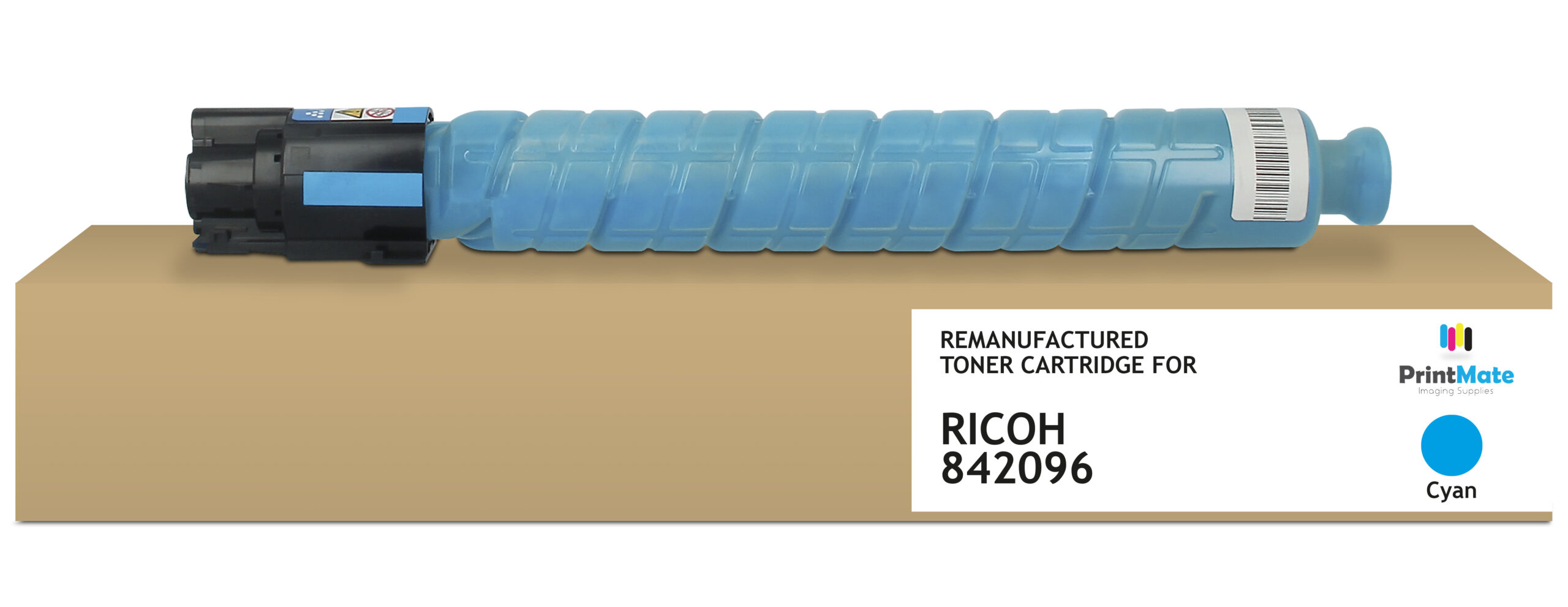 7155b7d0d4268eb0ccbaca75d3890511e2dd8190 PrintMate RICOH 842096, remanufactured toner, Cyan 6000p