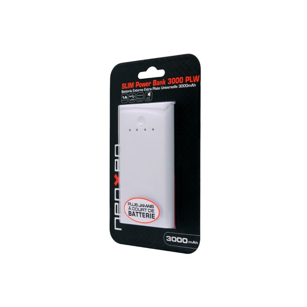 Neoxeo 3000 WHITE POWER BANK Lithium Polymer (LiPo) 3000 mAh