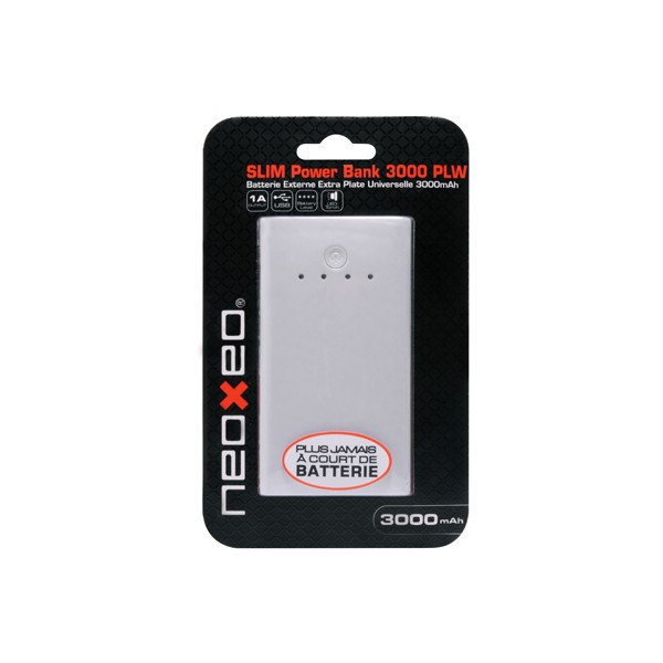Neoxeo 3000 WHITE POWER BANK Lithium Polymer (LiPo) 3000 mAh