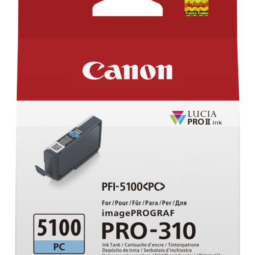 Canon 6956C001/PFI-5100PC Ink cartridge light cyan 704 Photos for Canon IPF PRO-310
