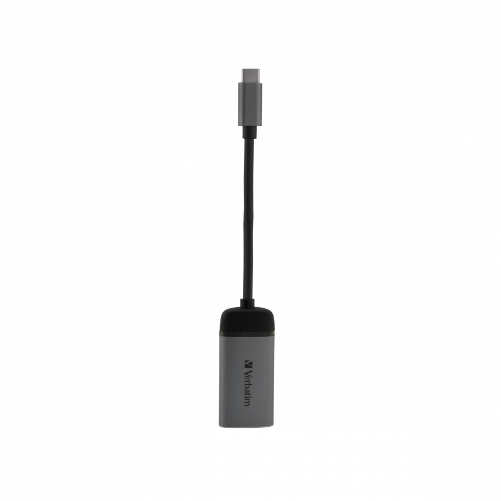 73317741_1724236287 Verbatim 49143 video cable adapter 0.1 m USB Type-C HDMI Black, Silver