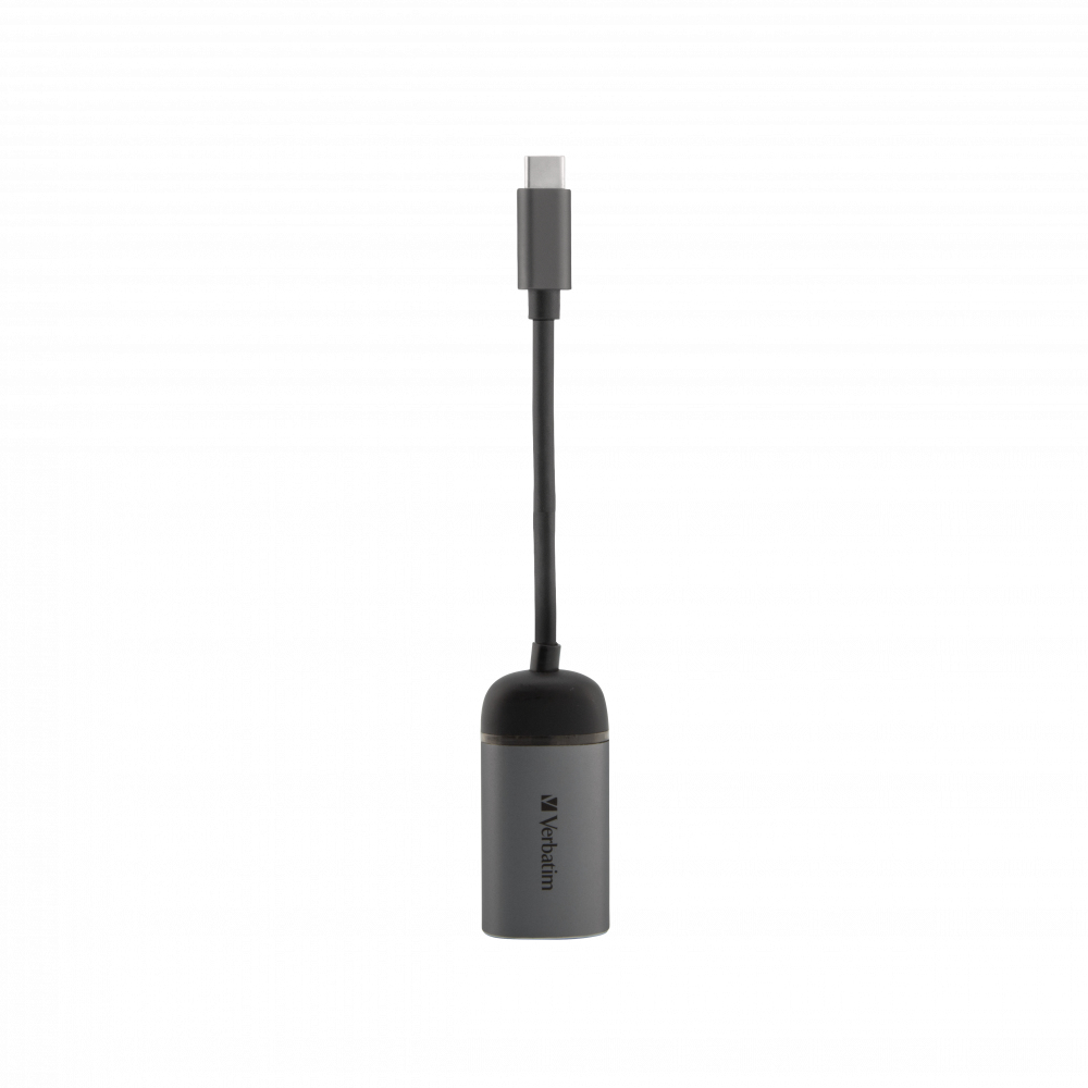 73317742_2150162923 Verbatim 49146 laptop dock/port replicator USB 3.2 Gen 1 (3.1 Gen 1) Type-C Black, Silver