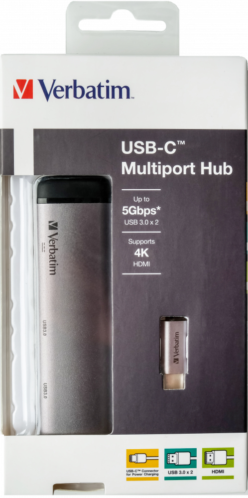 73317743_4418440230 Verbatim 49140 laptop dock/port replicator USB 3.2 Gen 1 (3.1 Gen 1) Type-C