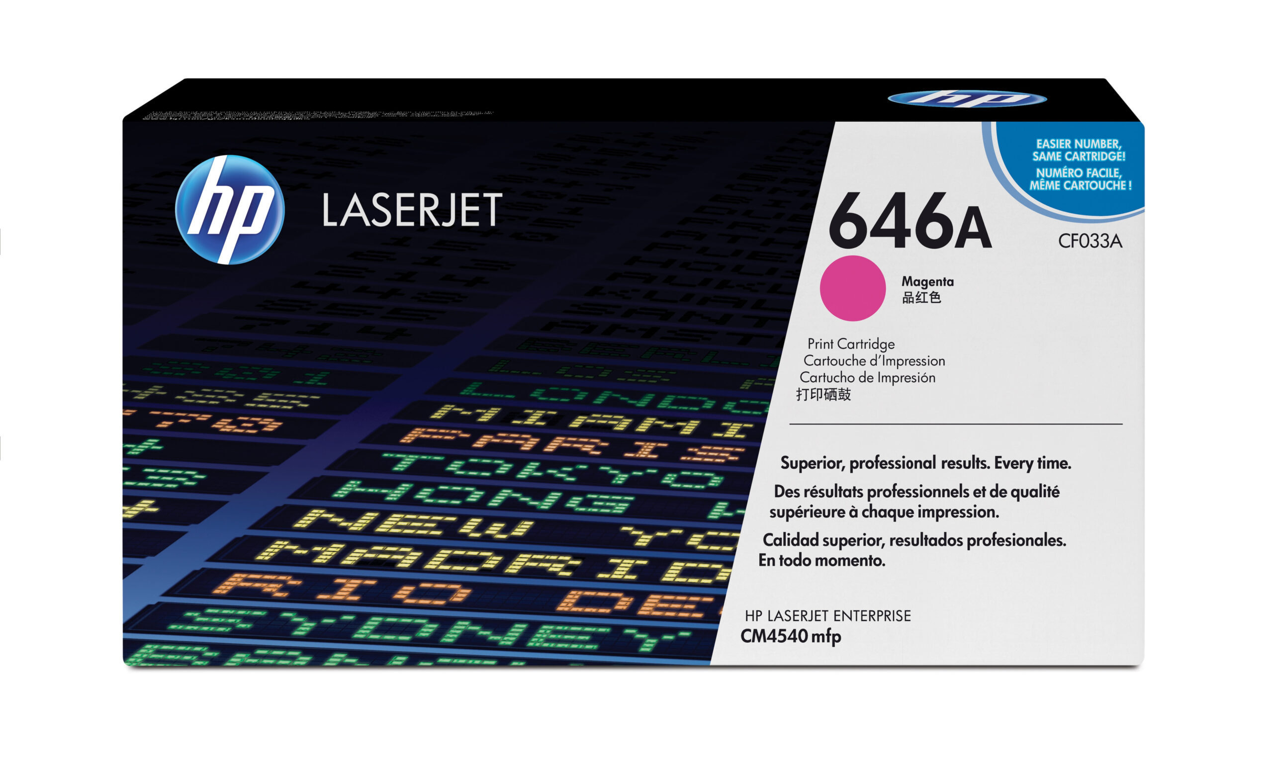 HP CF033A/646A Toner cartridge magenta, 12.500 pages/5% for HP CLJ CM 4540
