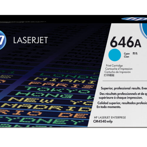 HP CF031A/646A Toner cartridge cyan, 12.500 pages/5% for HP CLJ CM 4540