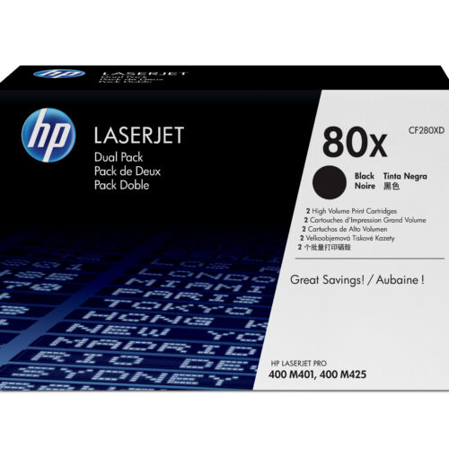 74259465_3882301845 HP CF280XD/80X Toner cartridge black high-capacity twin pack, 2x6.900 pages ISO/IEC 19752 Pack=2 for HP Pro 400/e