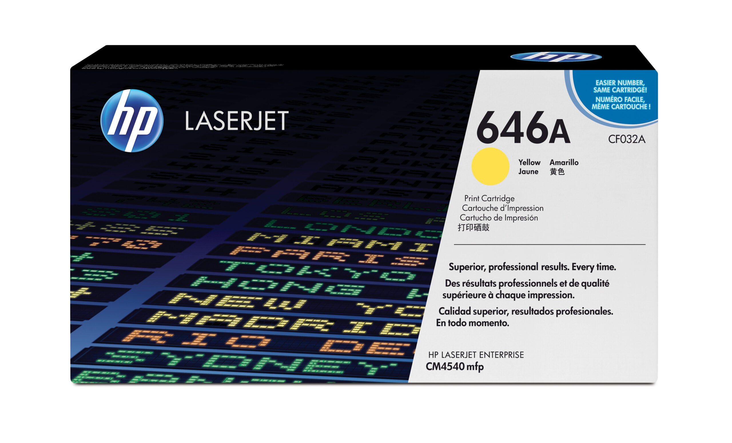 HP CF032A/646A Toner cartridge yellow, 12.500 pages/5% for HP CLJ CM 4540