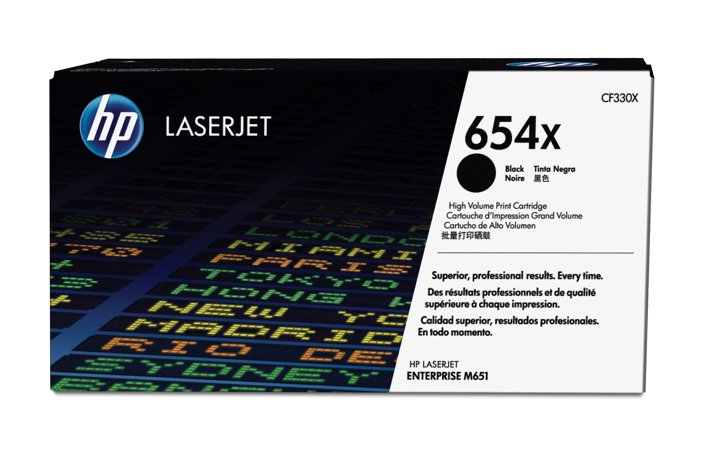 HP CF330X/654X Toner cartridge black, 20.500 pages ISO/IEC 19798 for HP Color LaserJet M 651