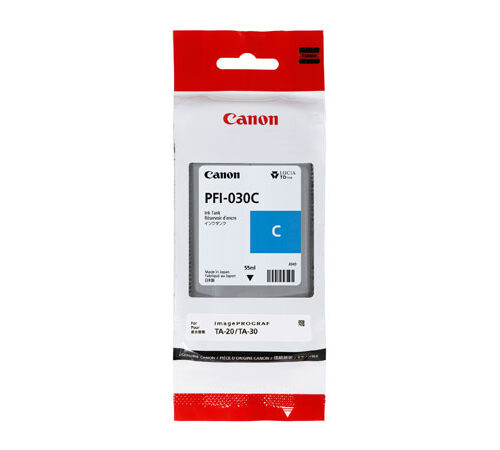 Canon 3490C001/PFI-030C Ink cartridge cyan 55ml for Canon IPF TA-20/TM-240