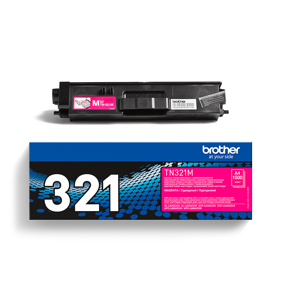 Brother TN-321M Toner-kit magenta, 1.500 pages ISO/IEC 19798 for Brother DCP-L 8400/8450/HL-L 8250
