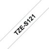 Brother TZE-S121 DirectLabel black on Transparent extra strong 9mm x 8m for Brother P-Touch TZ 3.5-18mm/6-12mm/6-18mm/6-24mm/6-36mm