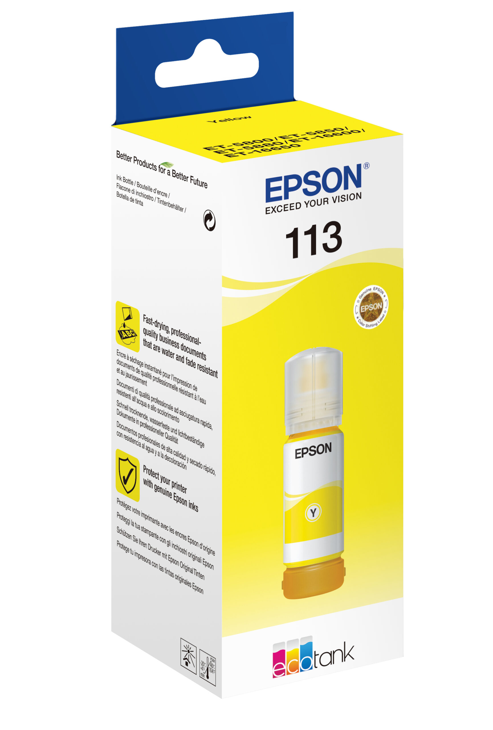 Epson C13T06B440/113 Ink bottle yellow, 6.000 pages 70ml for Epson ET-5150/5800
