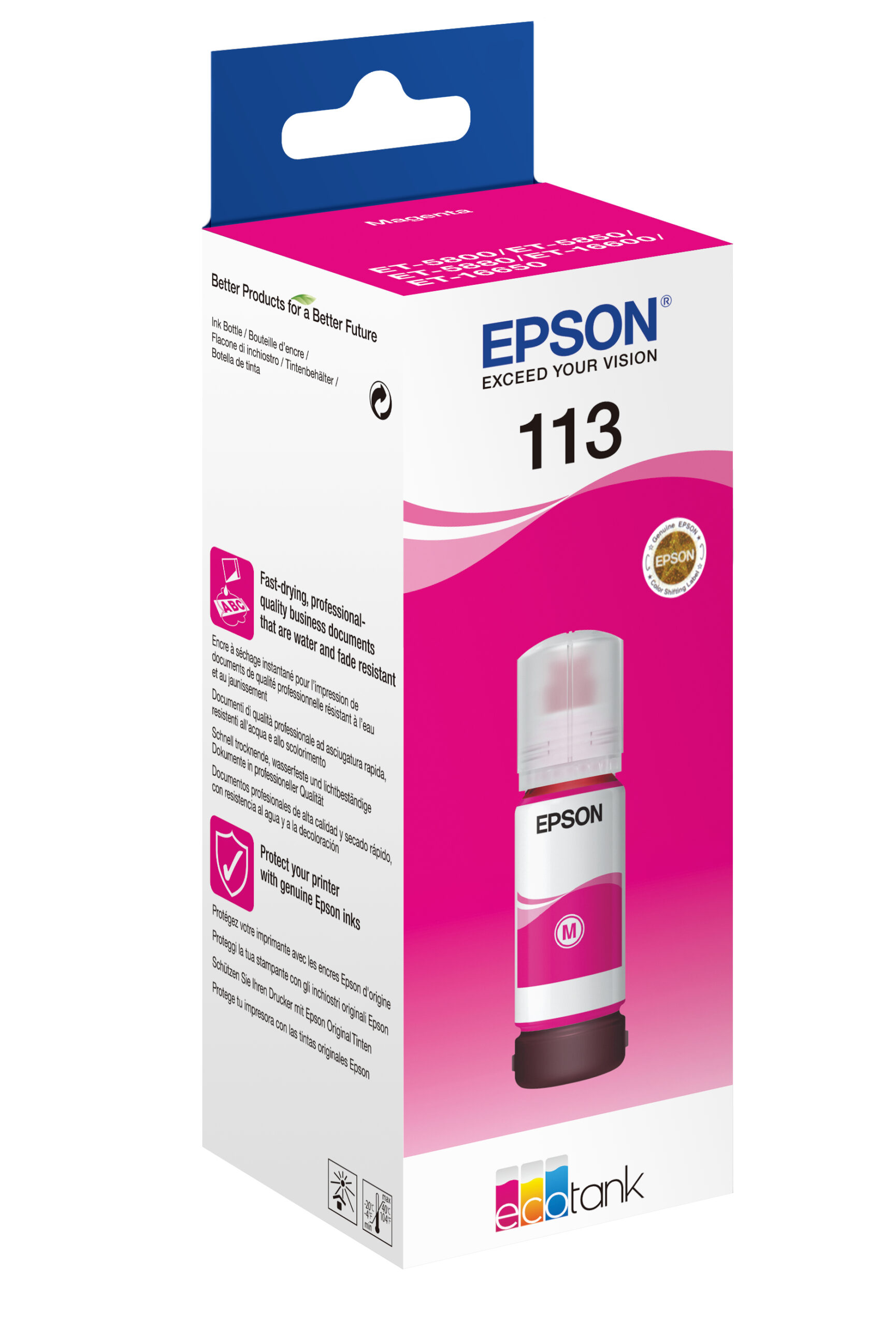 Epson C13T06B340/113 Ink bottle magenta, 6.000 pages 70ml for Epson ET-5150/5800