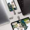 SanDisk Ultra Dual Drive Luxe USB flash drive 128 GB USB Type-A / USB Type-C 3.2 Gen 1 (3.1 Gen 1) Stainless steel