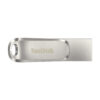 SanDisk Ultra Dual Drive Luxe USB flash drive 128 GB USB Type-A / USB Type-C 3.2 Gen 1 (3.1 Gen 1) Stainless steel