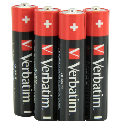 Verbatim AAA 4 Blister Pack Alkaline Batteries