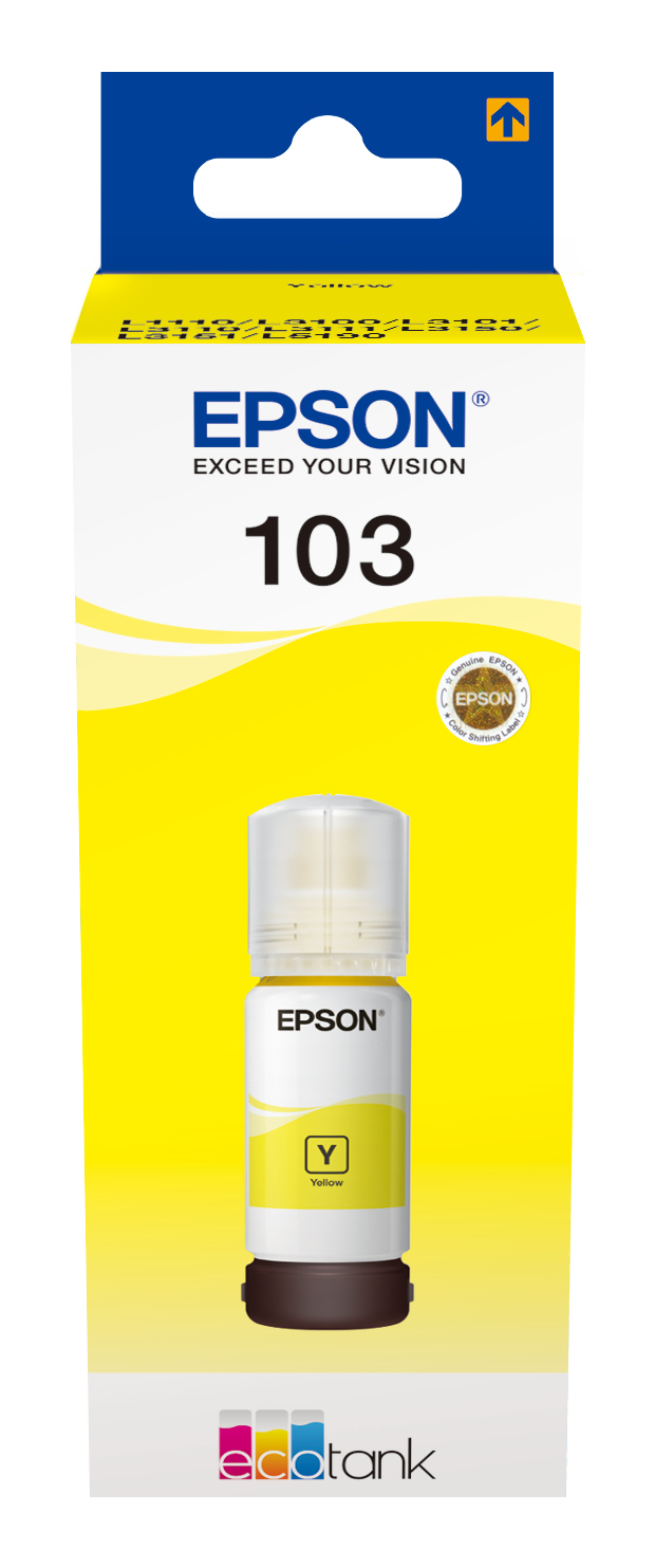 780359c5c012f920fb3e6a419d58d53f74bea169 Epson C13T00S44A/103 Ink bottle yellow, 4.500 pages 70ml for Epson L 1110