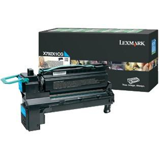 Lexmark X792X1CG Toner cartridge cyan return program, 20.000 pages ISO/IEC 19798 for Lexmark X 792