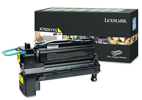 Lexmark X792X1YG Toner cartridge yellow return program, 20.000 pages ISO/IEC 19798 for Lexmark X 792