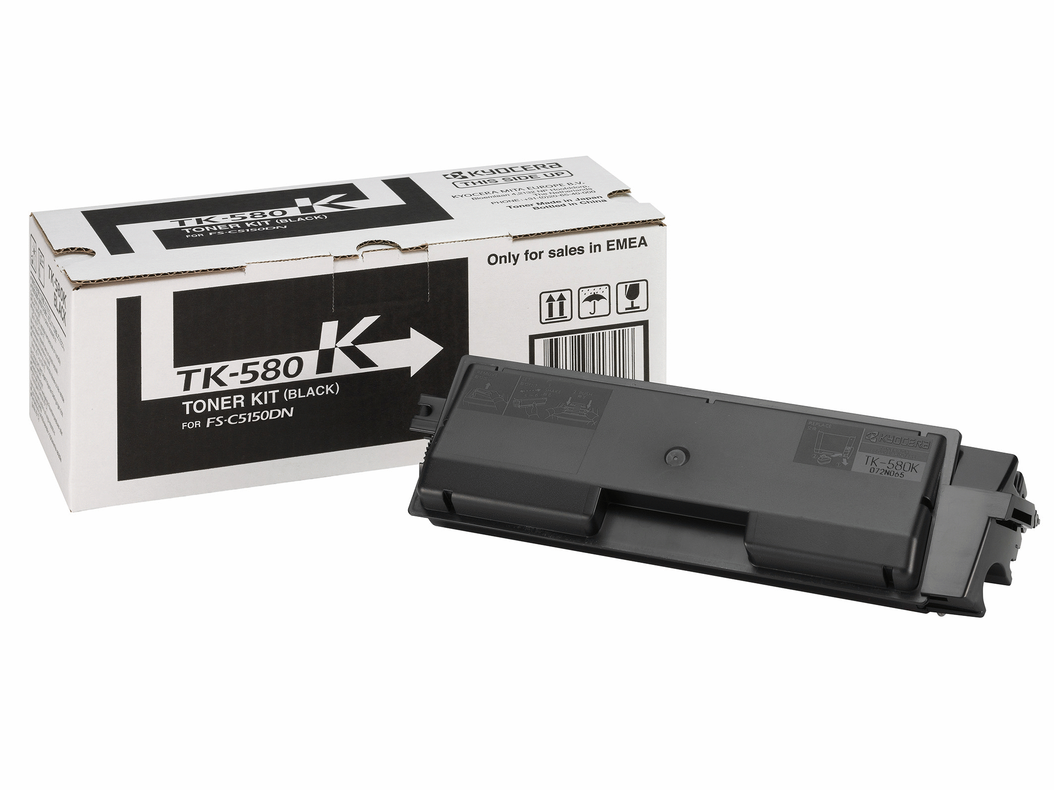 7817145-4019 Kyocera 1T02KT0NL0/TK-580K Toner black, 3.500 pages ISO/IEC 19798 for Kyocera FS-C 5150
