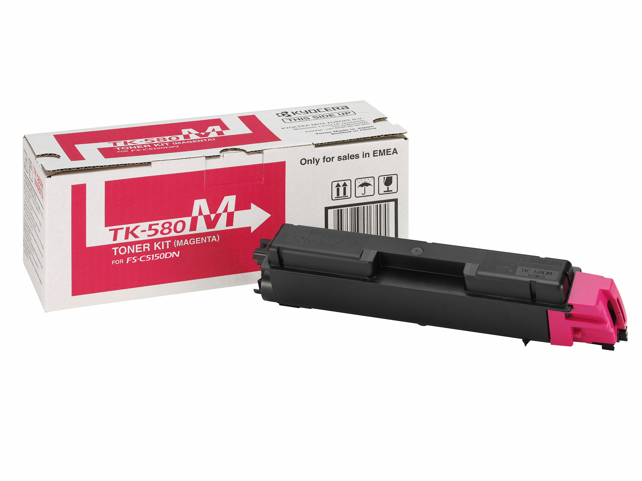 7817147_8641 Kyocera 1T02KTBNL0/TK-580M Toner magenta, 2.800 pages ISO/IEC 19798 for Kyocera FS-C 5150