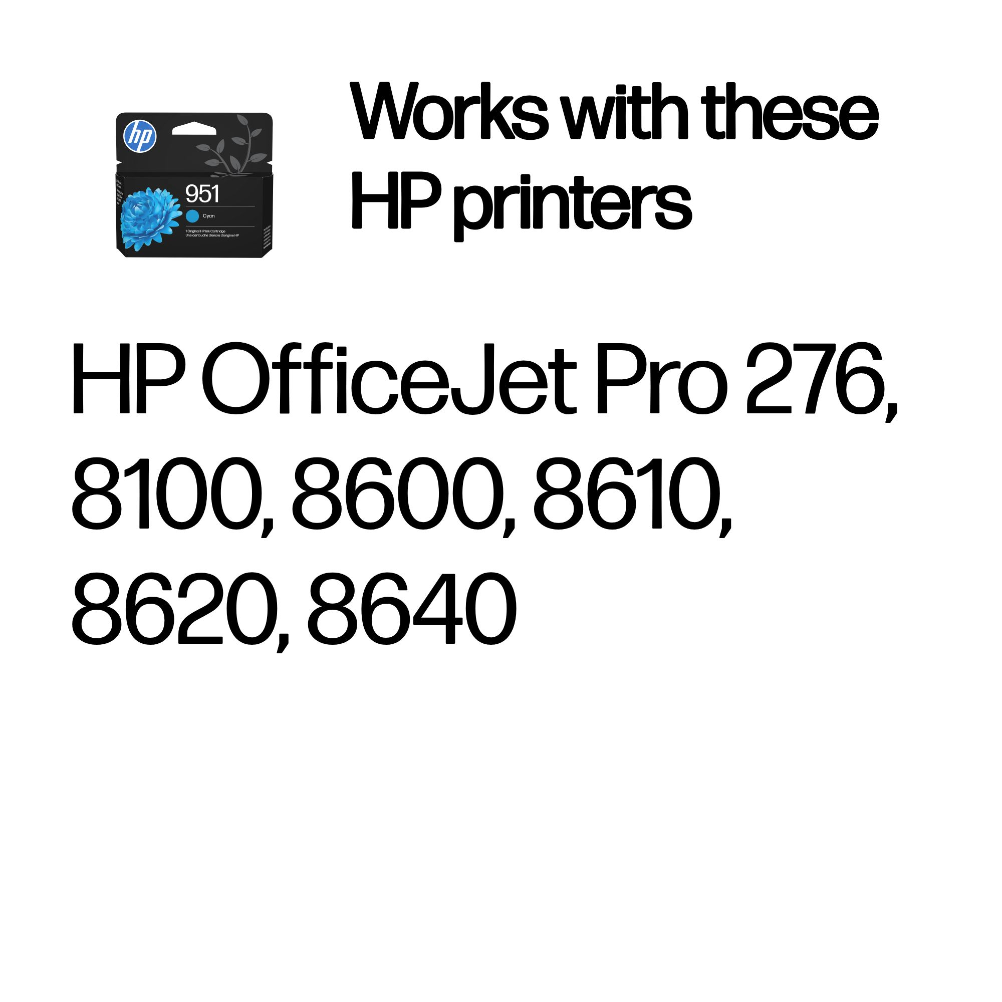 HP CN050AE/951 Ink cartridge cyan, 700 pages ISO/IEC 24711 8.5ml for HP OfficeJet Pro 8100/8610/8620