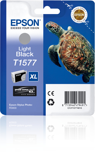 7949357_5988052554 Epson C13T15774010/T1577 Ink cartridge light black, 23.000 pages 25.9ml for Epson Stylus Photo R 3000