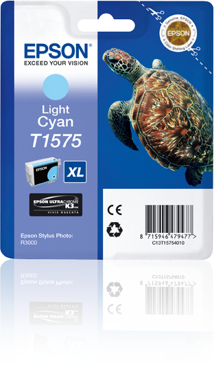 7949367_0457010749 Epson C13T15754010/T1575 Ink cartridge light cyan 25.9ml for Epson Stylus Photo R 3000