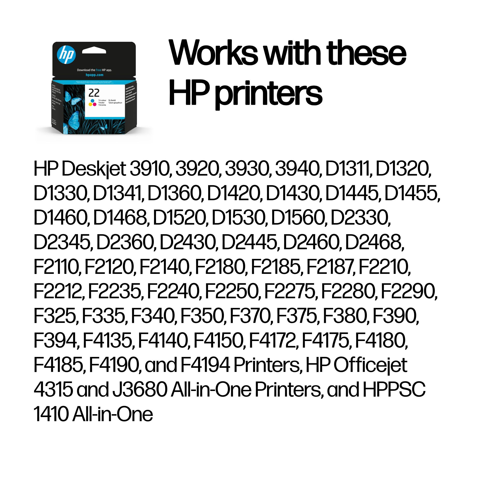 HP C9352AE/22 Printhead cartridge color, 165 pages ISO/IEC 24711 5ml for HP DeskJet F 4135/3910/OfficeJet J 3600/OfficeJet 4315/OfficeJet 5610