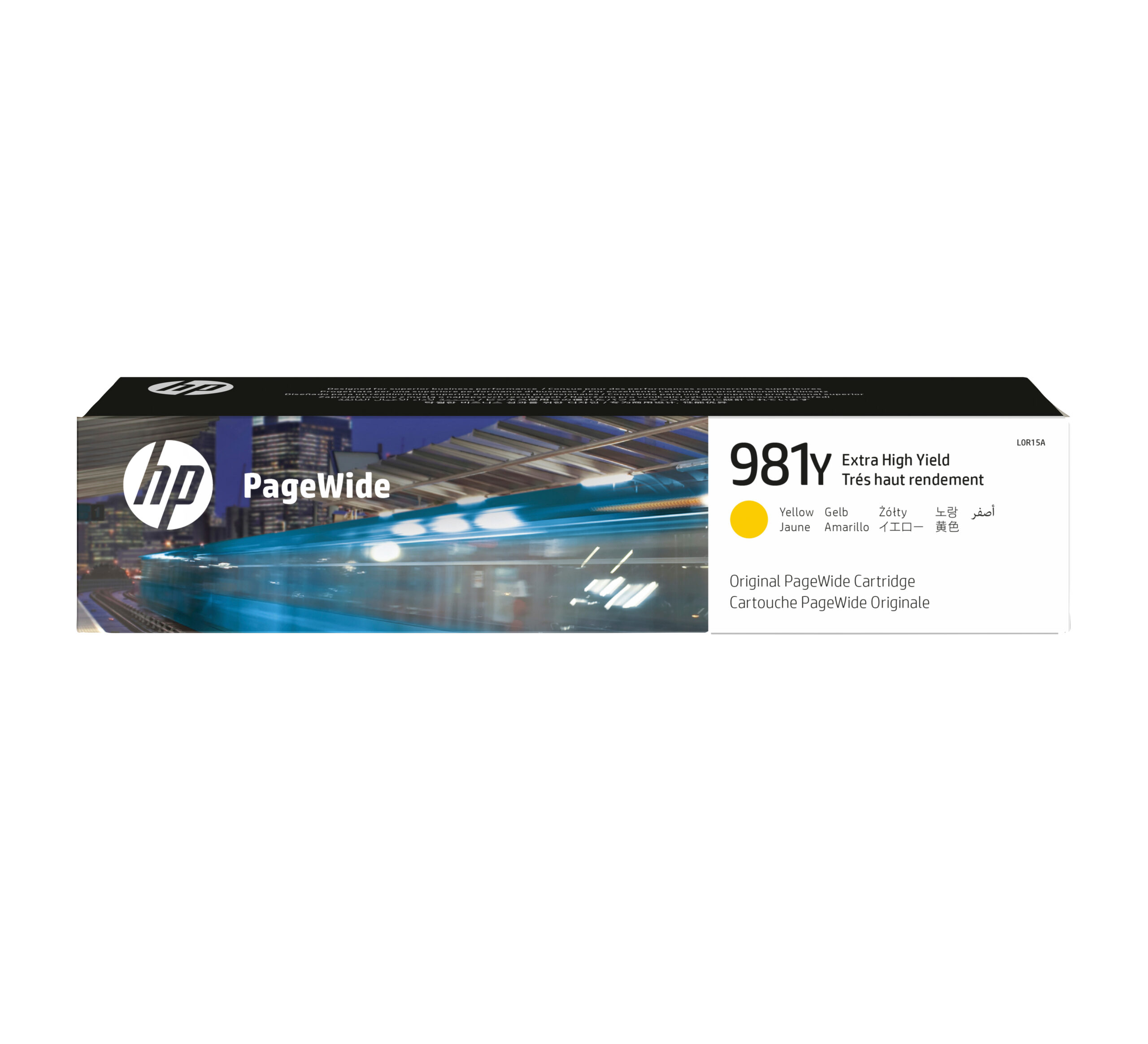 HP L0R15A/981Y Ink cartridge yellow, 16.000 pages ISO/IEC 19798 183ml for HP PageWide E 58650/556