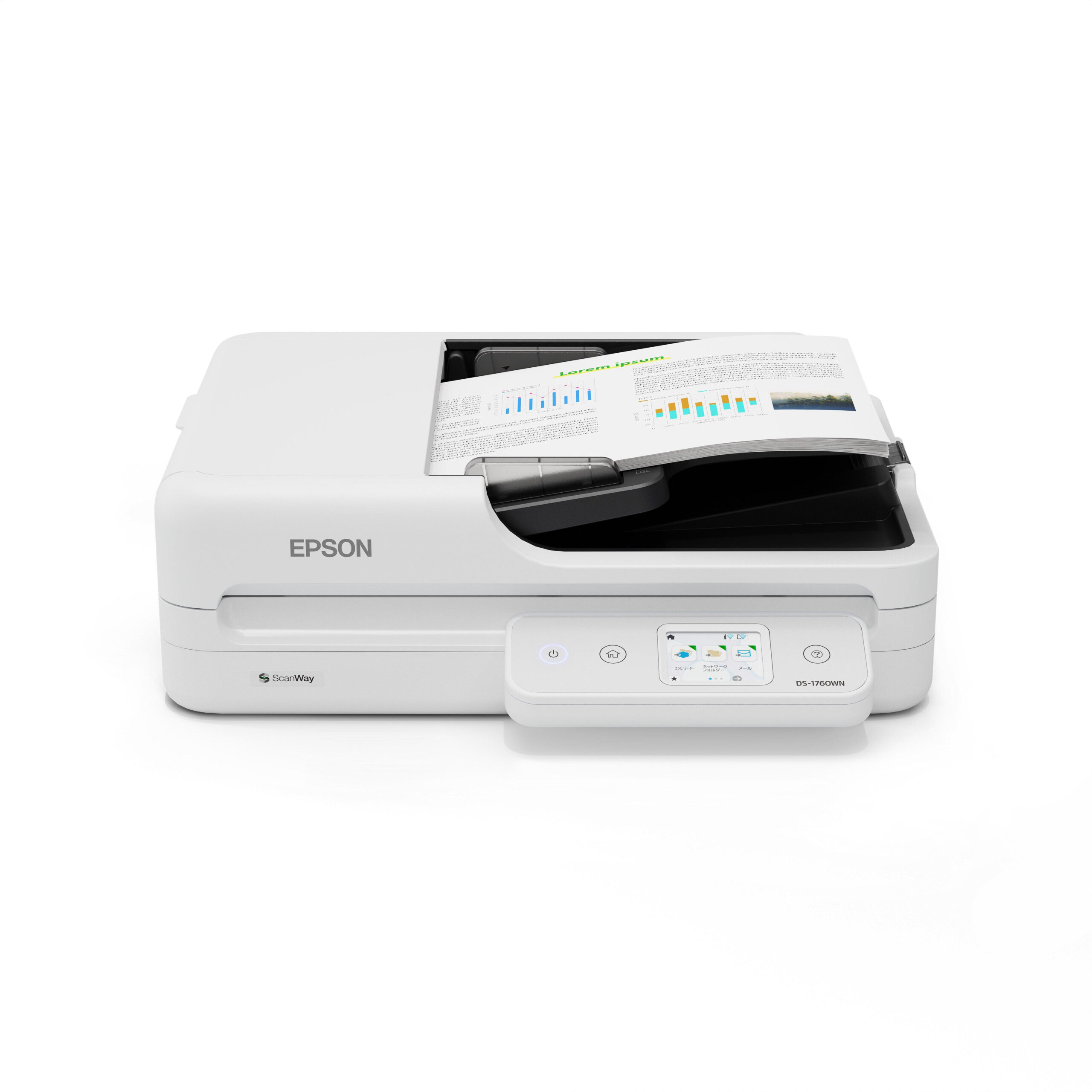 7bc5d1772b88ba9a3241cadf1929582a315b5dc9 Epson WorkForce DS-1760WN Flatbed & ADF scanner 1200 x 1200 DPI A4 Black, White