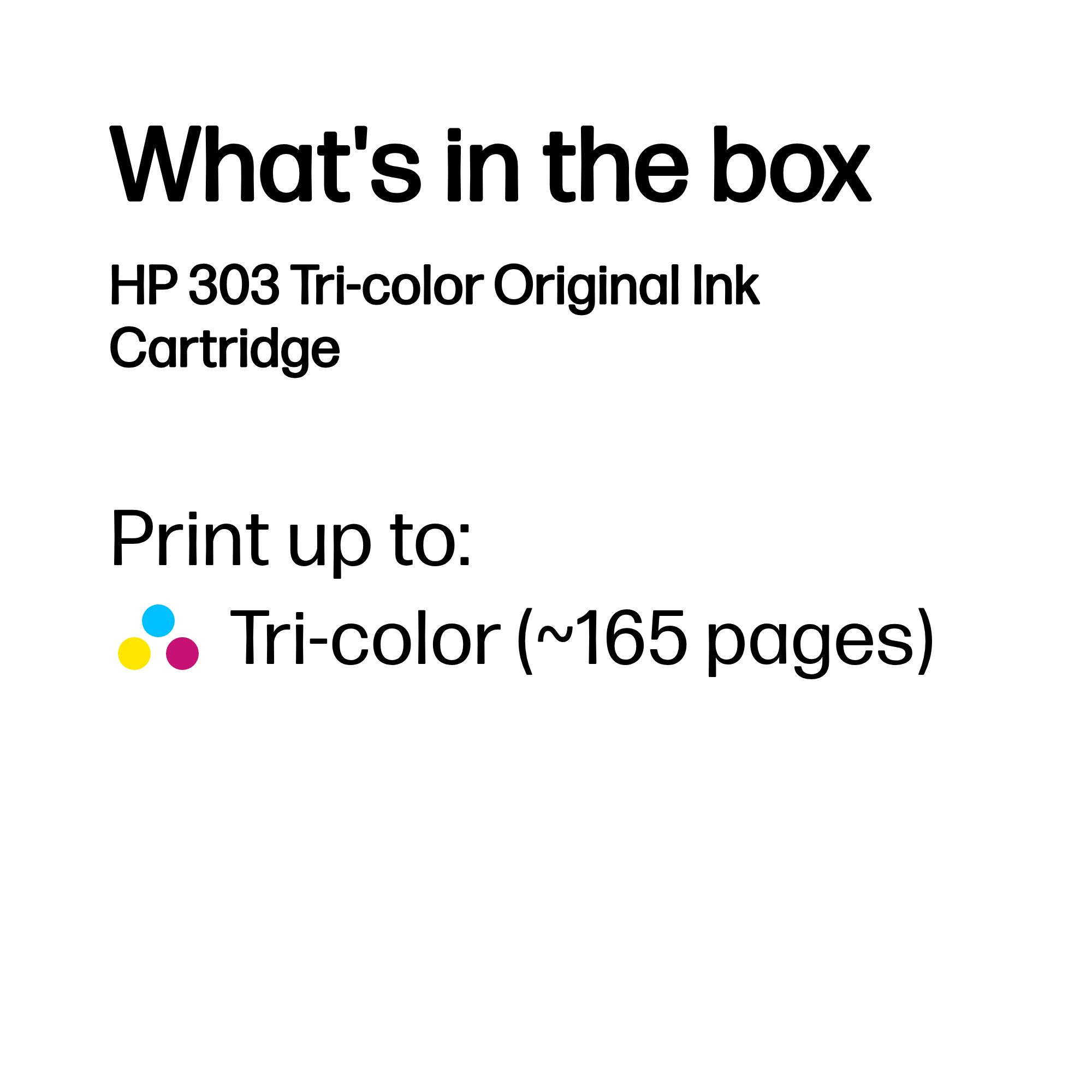 7cf5298119377158975ba3d24586d84f139ffd0f HP T6N01AE#301/303 Printhead cartridge color Blister Multi-Tag, 165 pages 4ml for HP Envy Photo 6230