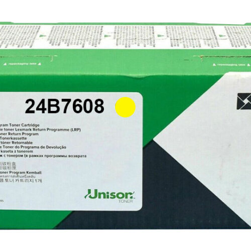 Lexmark 24B7608 Toner yellow return program, 12.000 pages ISO/IEC 19752 for Lexmark XC 8355