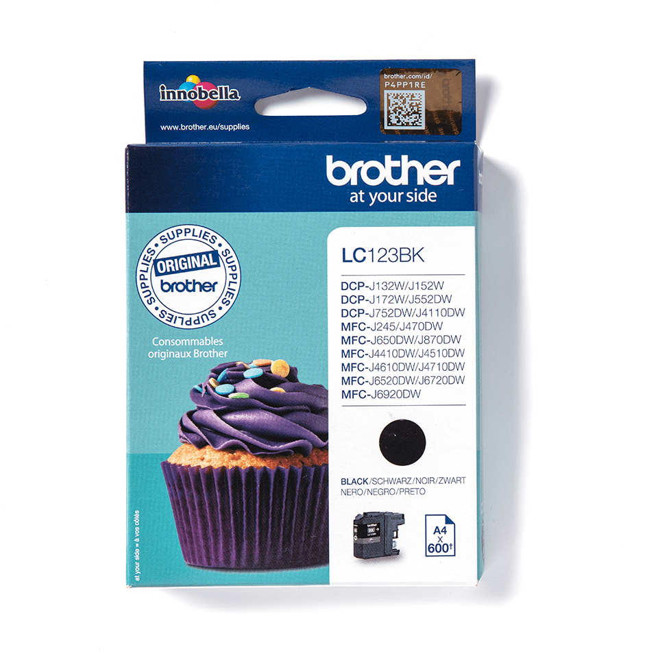 7fc3bc8f7baeccd8e14a4ff5d988bad23dfe2e71 Brother LC-123BK Ink cartridge black, 600 pages ISO/IEC 24711 11ml for Brother DCP-J 132/MFC-J 4510/MFC-J 6920