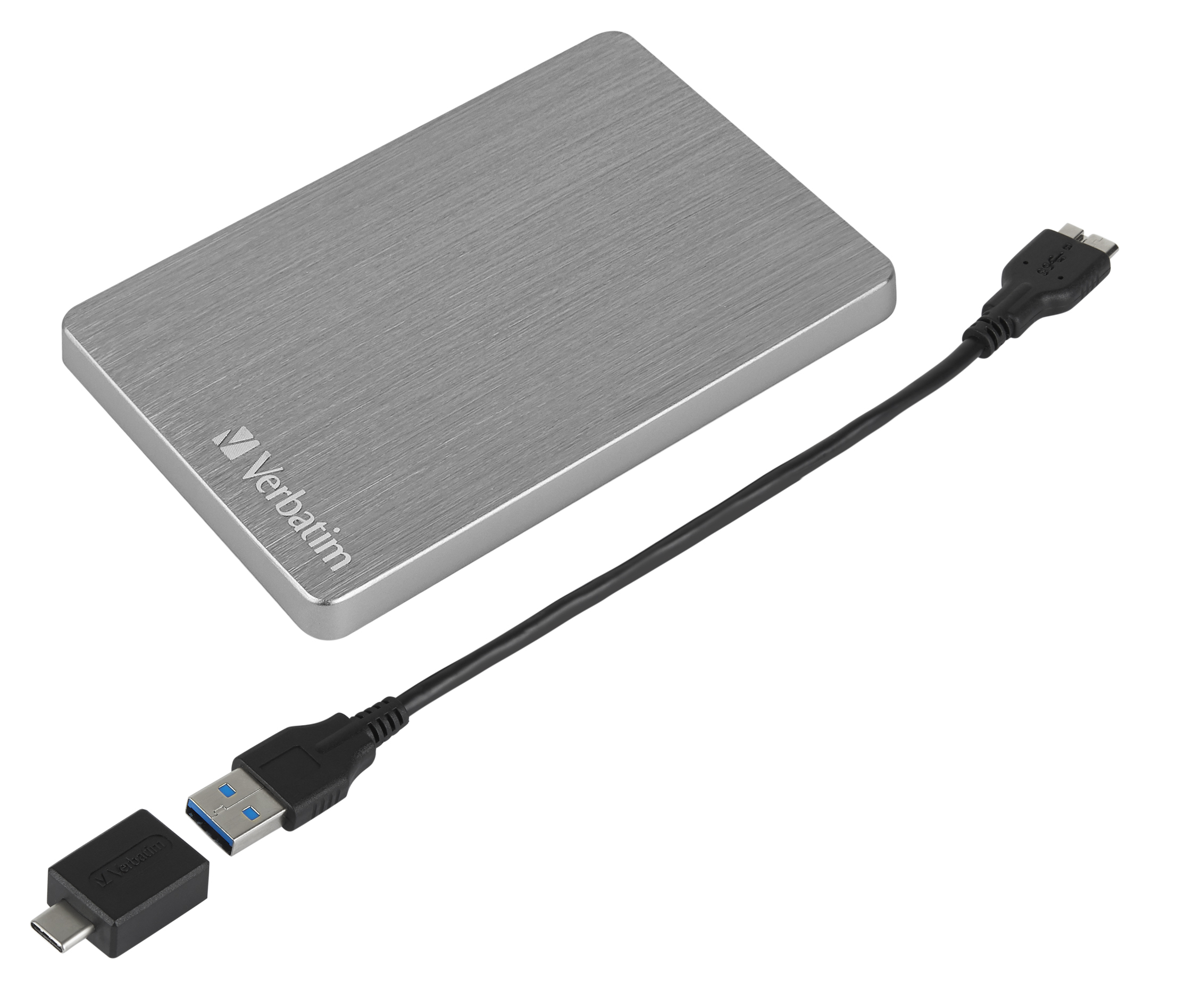 Verbatim Store ´n´ Go ALU Slim Portable Hard Drive 2TB Space Grey